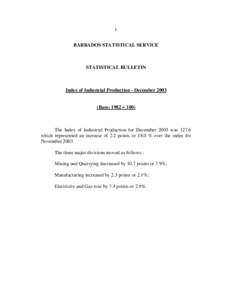 Microsoft Word - Index of Industrial Production - December 2003.doc