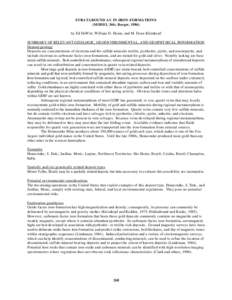 STRATABOUND AU IN IRON-FORMATIONS (MODEL 36b; Berger, 1986) by Ed DeWitt, William D. Heran, and M. Dean Kleinkopf SUMMARY OF RELEVANT GEOLOGIC, GEOENVIRONMENTAL, AND GEOPHYSICAL INFORMATION Deposit geology Deposits are c