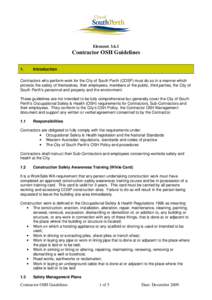 3.6.1 Contractor OSH Guidelines 1109
