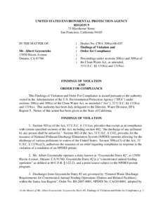 Agriculture in the United States / Concentrated Animal Feeding Operations / Industrial agriculture / Clean Water Act / United States Environmental Protection Agency / Earth / Animal feeding operation / United States regulation of point source water pollution / Regulation of ship pollution in the United States / Agriculture / Environment / Agriculture and the environment