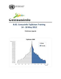 United Nations Secretariat DESA Statistics Division B.02. CensusInfo Tajikistan Training[removed]May 2012 Preliminary Agenda