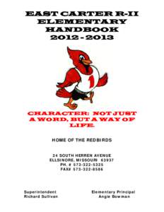 Microsoft Word - COVER SHEET student handbook[removed]doc