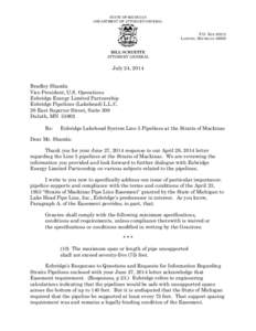 STATE OF MICHIGAN DEPARTMENT OF ATTORNEY GENERAL P.O. BOX[removed]LANSING, MICHIGAN[removed]BILL SCHUETTE