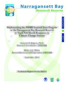 Narragansett Bay Research Reserve SeptemberTechnical Report Series 2013:1