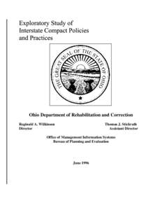 Ohio Department of Rehabilitation and Correction Reginald A. Wilkinson Director Thomas J. Stickrath Assistant Director