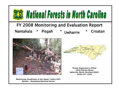FY 2008 National Forests in North Carolina Monitoring and Evaluation Report