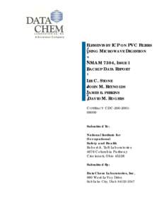 ELEMENTS BY ICP ON PVC FILTERS J MICROWAVE DIGESTION USING U N