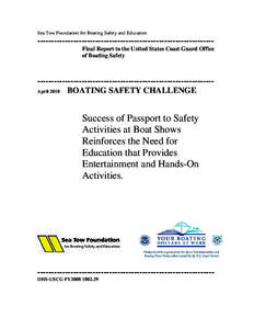 North American Safe Boating Campaign / National Safe Boating Council / Boating / United States Coast Guard / The Boat Show
