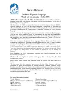 IQ news release -draft -July -00