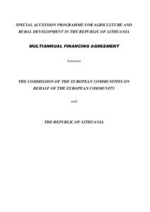 Federalism / European Agricultural Fund for Rural Development / Special Accession Programme for Agriculture and Rural Development / Lithuania / Europe / Political philosophy / European Union
