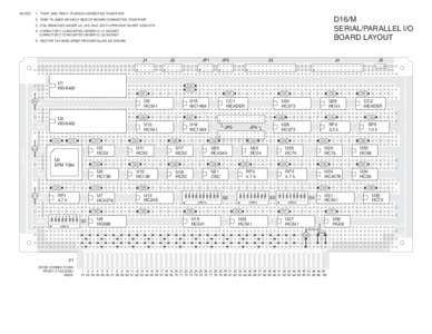 NOTES:  1: “PWR” AND “REG+” PLANES CONNECTED TOGETHER D16/M SERIAL/PARALLEL I/O