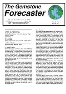 The Gemstone  Forecaster NGC, P. O. Box 42468, Tucson, AZ, [removed][removed]6222