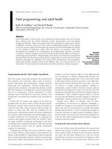 Public Health Nutrition: 4(2B), 611±624  DOI: [removed]PHN2001145