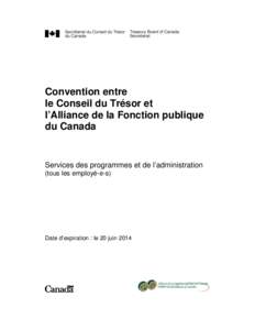 Collective Agreement / Convention collective (Ver[removed])