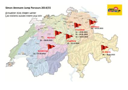 Simon Ammann Jump Parcours[removed]Schweizer Kids fliegen weiter Les oisillons suisses volent plus loin . Wildhaus Einsiedeln