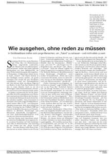Zeitung Süddeutsche Zeitung PANORAMA PANORAMA