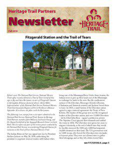 Heritage Trail Partners  Newsletter