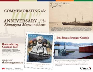 Canada / Post-Confederation Canada / Watercraft / Komagata Maru incident / International relations / SS Komagata Maru / Maru / Sikh / Indo-Canadians / Hindu–German Conspiracy / Revolutionary movement for Indian independence / Anti-Indian sentiment