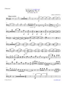 2 Bassoons  Sheet Music from www.mfiles.co.uk Symphony No. 5 (in C minor, Op. 67)