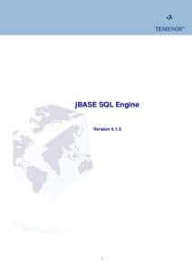 jBASE SQL Engine  Version 4.1.5