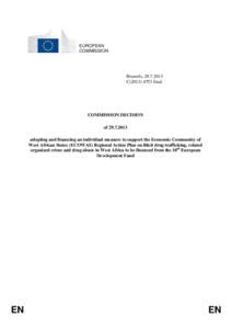 International trade / African Union / Abuja / Economic Community of West African States / Cotonou Agreement / Human trafficking / Organized crime / Money laundering / African /  Caribbean and Pacific Group of States / United Nations General Assembly observers / International relations / Crime