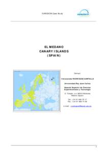 EUROSION Case Study  EL MEDANO CANARY ISLANDS (SPAIN)