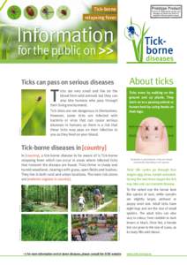 Bacterial diseases / Medicine / Zoonoses / Tick / Relapsing fever / Lyme disease / Colorado tick fever / Weather and climate effects on Lyme disease exposure / Tick-borne diseases / Microbiology / Biology