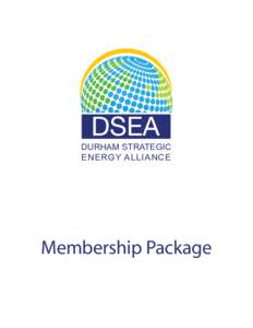 DURHAM STRATEGIC ENERGY ALLIANCE Membership Package  About us