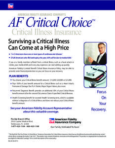 AMERICAN FIDELITY ASSURANCE COMPANY’S  AF Critical Choice ™