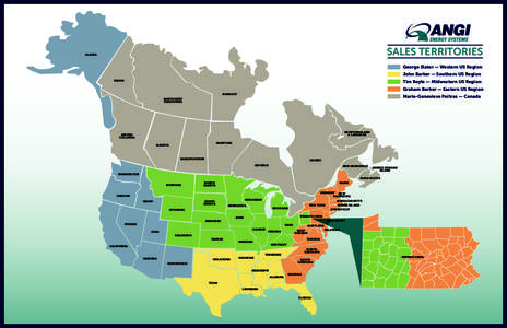 SALES TERRITORIES  ALASKA George Slater — Western US Region John Barker — Southern US Region