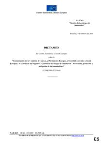 Comité Económico y Social Europeo  NAT/263 