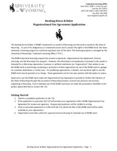.bh / Wyoming / Bucking Horse and Rider / Trademarks