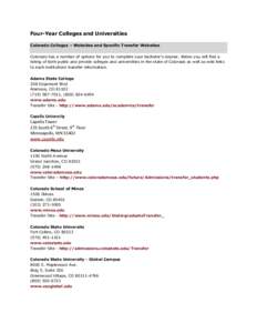 North Central Association of Colleges and Schools / American Association of State Colleges and Universities / Auraria Campus / Coalition of Urban and Metropolitan Universities / Denver metropolitan area / Anschutz Medical Campus / University of Colorado Denver / Metropolitan State College of Denver / Denver / Colorado counties / Geography of Colorado / Colorado