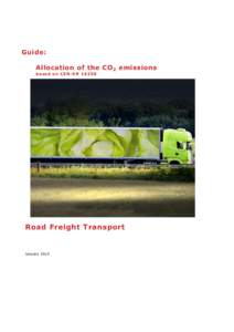 Guide: Allocation of the CO 2 emissions based on CEN-ENRoad Freight Transport