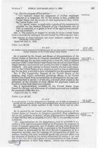 37th United States Congress / Above-the-line deduction / Article One of the Constitution of Georgia / Gendarmerie / United States Coast Guard / 111th United States Congress