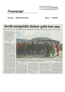 Pressespiegel Zeitung: