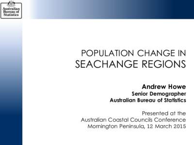 Australian Demographic Statistics