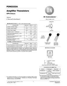 P2N2222A Amplifier Transistors NPN Silicon