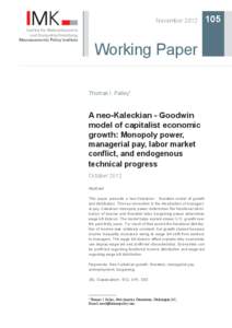 Political economy / Economic systems / Labor economics / Goodwin model / Labour economics / Unemployment / Capitalism / Employment / Keynesian economics / Economics / Economic growth / Marxist theory