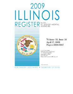 Volume 33, Issue 16 April 17, 2009 Pages[removed] TABLE OF CONTENTS April 17, 2009 Volume 33, Issue 16