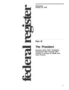 State of Palestine / Law / Specially Designated Terrorist / U.S. State Department list of Foreign Terrorist Organizations / 65th United States Congress / International Emergency Economic Powers Act / International relations