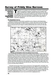 Survey of Priddy Nine Barrows The question is could there have been 12 barrows at Priddy?