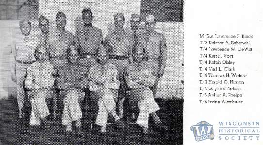 class photo, enlisted medical technicians, Fitzsimons General Hospital, Denver, CO September 1943
