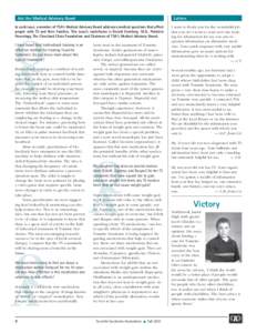 Ask the Medical Advisory Board  Letters In each issue, a member of TSA’s Medical Advisory Board addresses medical questions that affect people with TS and their families. This issue’s contributor is Gerald Erenberg, 