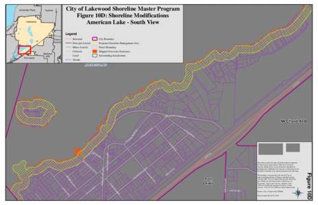 University Place  City of Lakewood Shoreline Master Program Figure 10D: Shoreline Modifications American Lake - South View