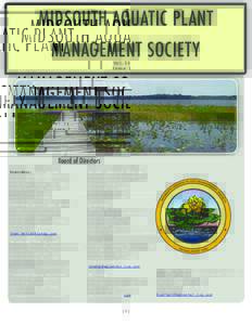 MIDSOUTH AQUATIC PLANT MANAGEMENT SOCIETY Vol.34 Issue 1  Board of Directors