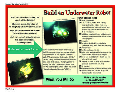 Technology / Submersible / Goods / Manufacturing / Wire / Remotely operated underwater vehicle / Autonomous underwater vehicle