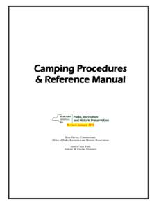 Camping Procedures & Reference Manual Revised JanuaryRose Harvey, Commissioner