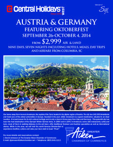 Member of  AUSTRIA & GERMANY FEATURING OKTOBERFEST SEPTEMBER 26-OCTOBER 4, 2014 from