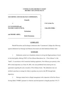 SEC Complaint: Jay Slesinger, et al.